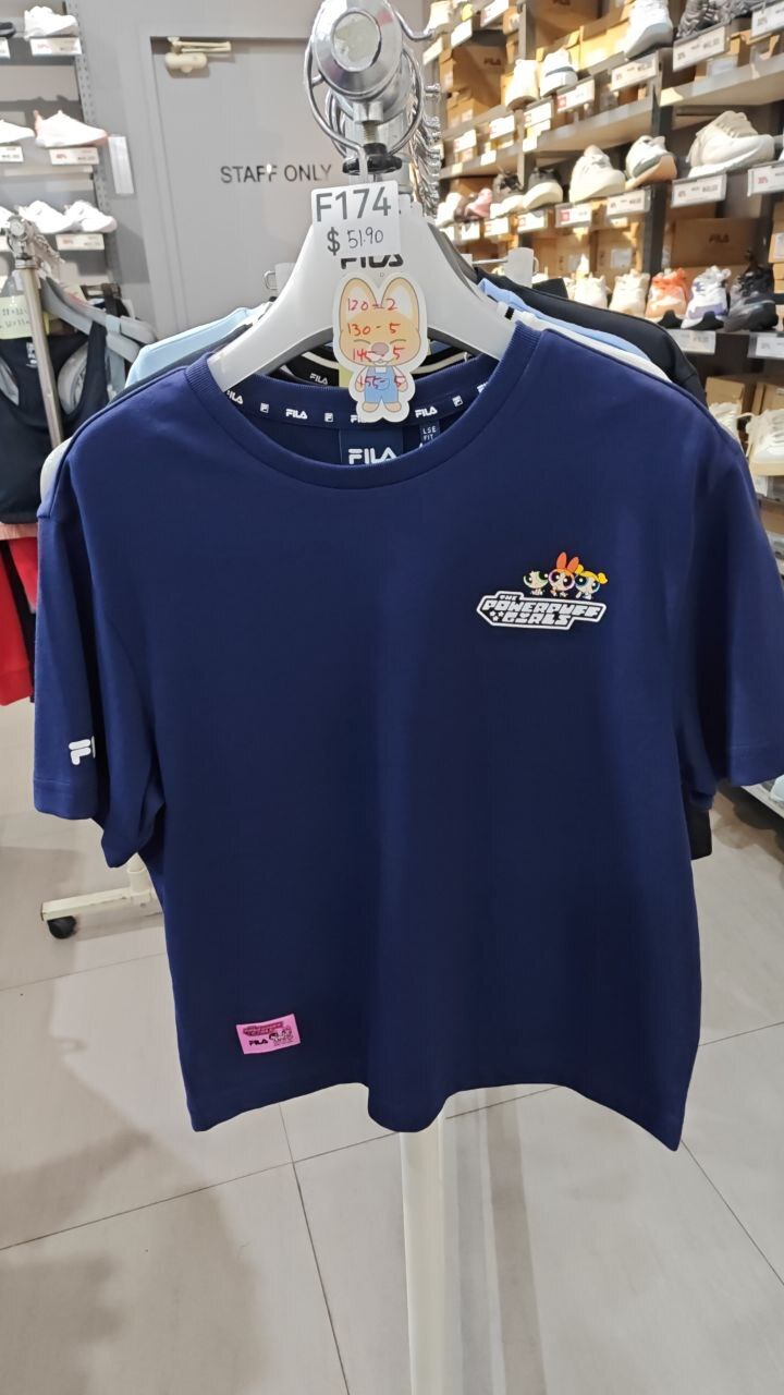[K] FILA DID KID'S POWEPUFF GIRLS LOOSE FIT T-SHIRT, FK2RSG2P03F-DID (F174)