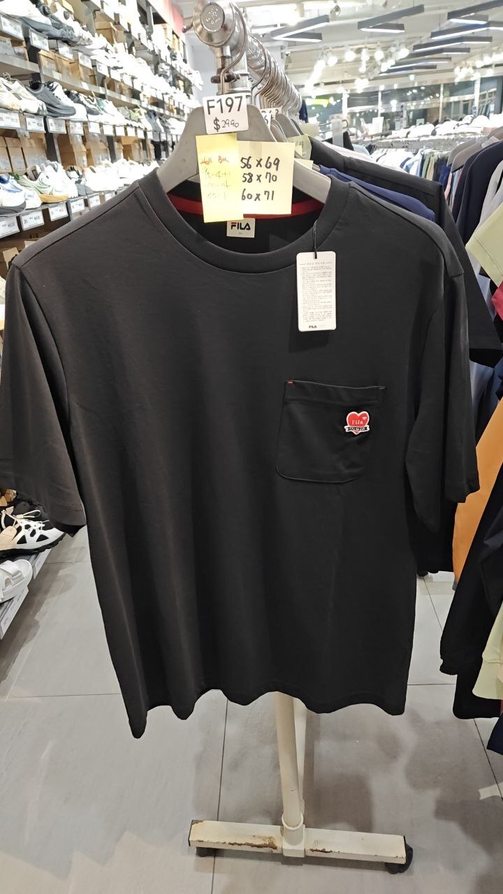 [K] FILA BLACK KISS ME MEN'S TOP, FI4RSF2611M-BLK (F197)