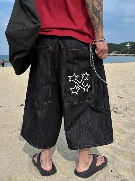 直紋圖案短褲 TAC-0272P