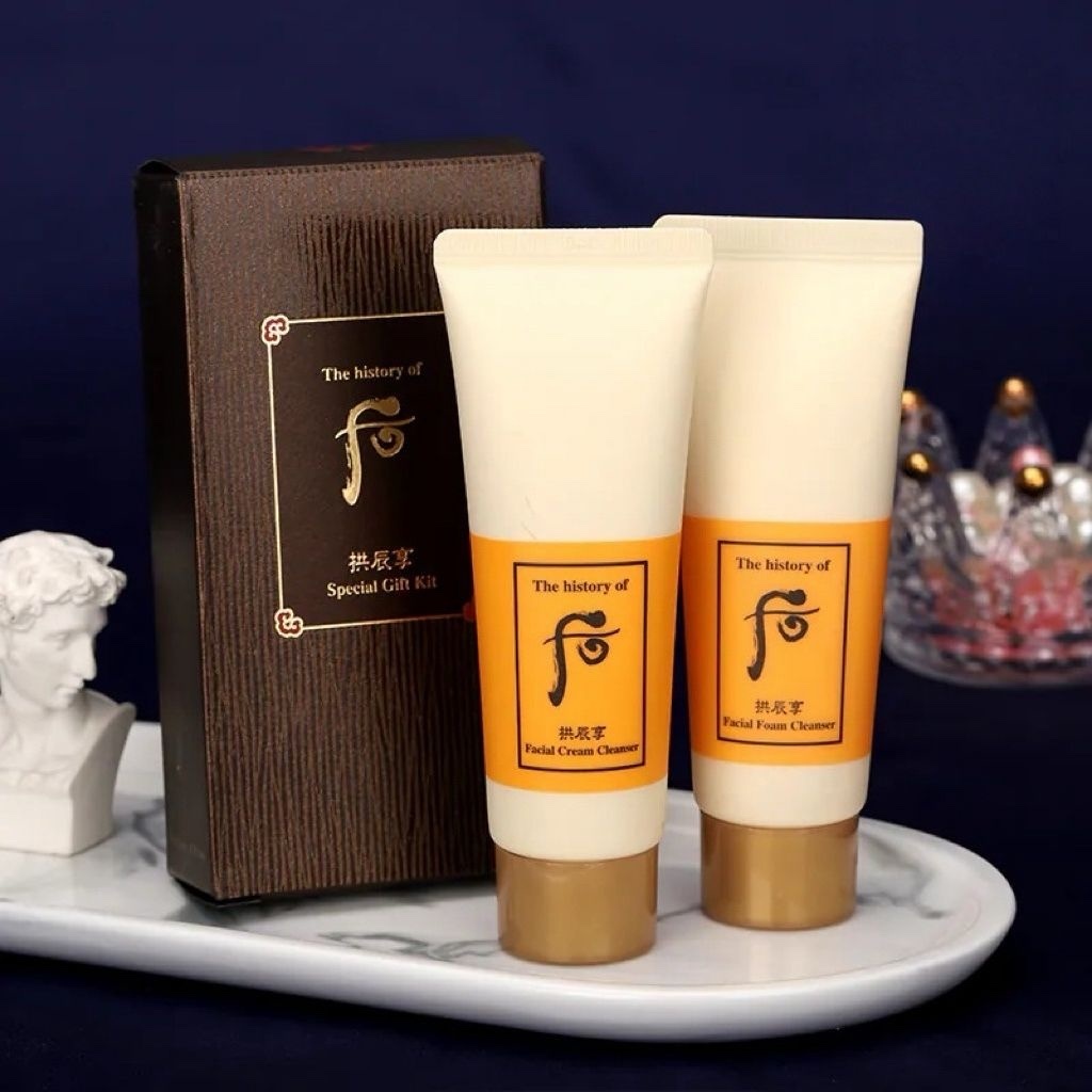 【直播】LL081707 Whoo 拱辰享 潔顏套裝(洗面奶40ml + 卸妝霜40ml)