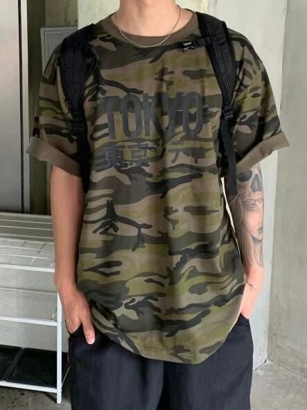 迷彩英文字短袖Tee TAC-0276T