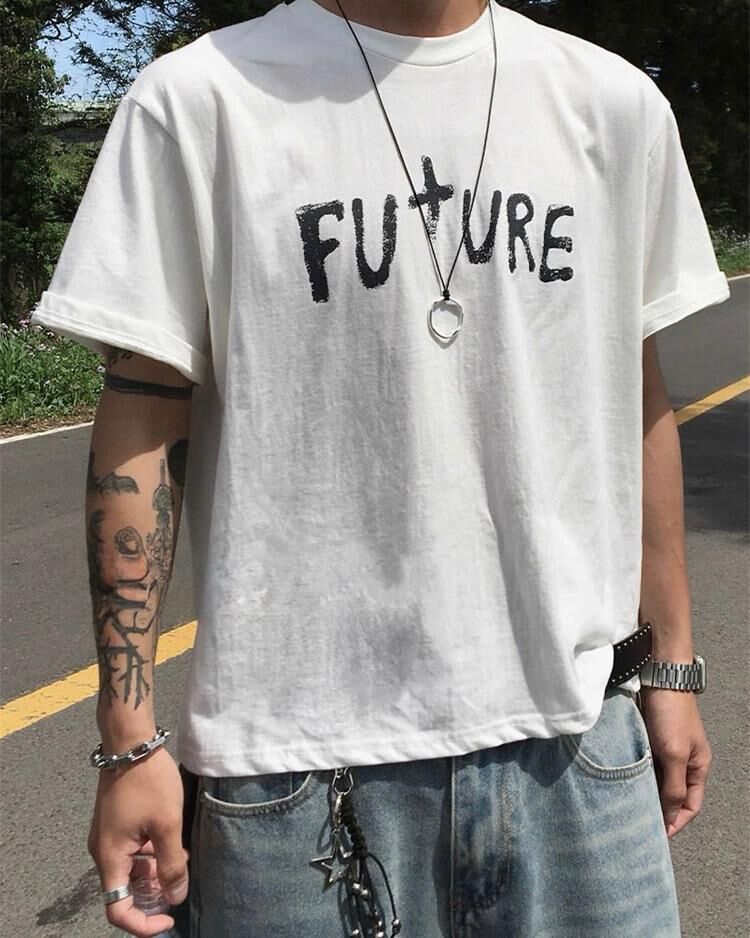 英文字Boxy短袖Tee TAC-0279T