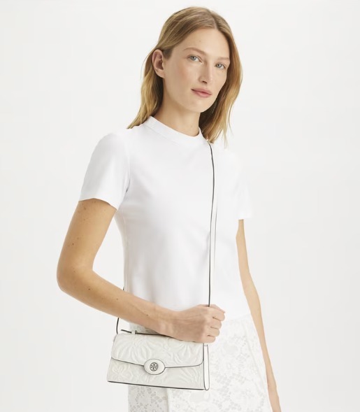 【預購】TORY BURCH G081867 MINI ROBINSON FLORAL EMBOSSED CROSSBODY