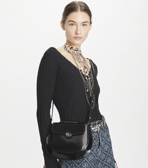 【預購】TORY BURCH G081871 ROBINSON SPAZZOLATO SMALL FLAP BAG