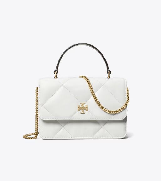 【預購】TORY BURCH G081874 MINI KIRA DIAMOND QUILT TOP-HANDLE CROSSBODY