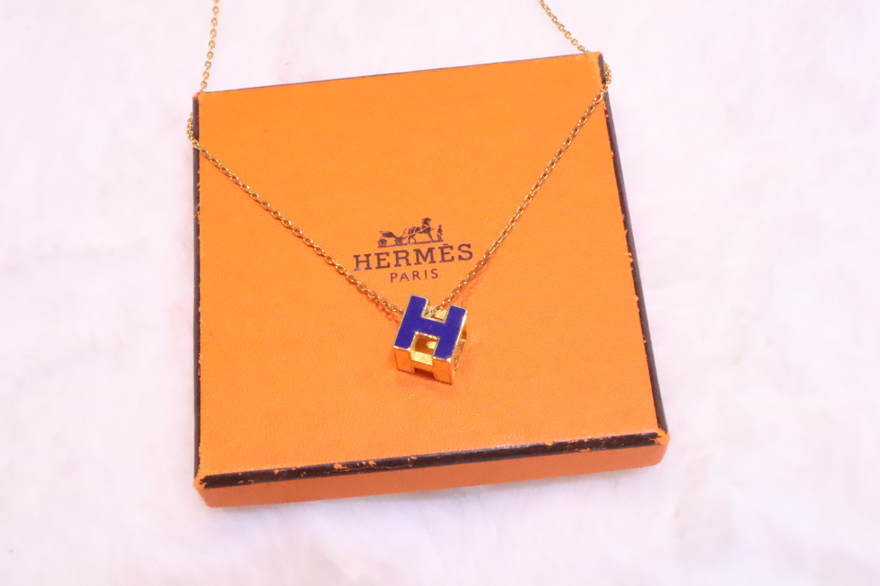 Hermes深藍金 H方型吊嘴💙(現貨)