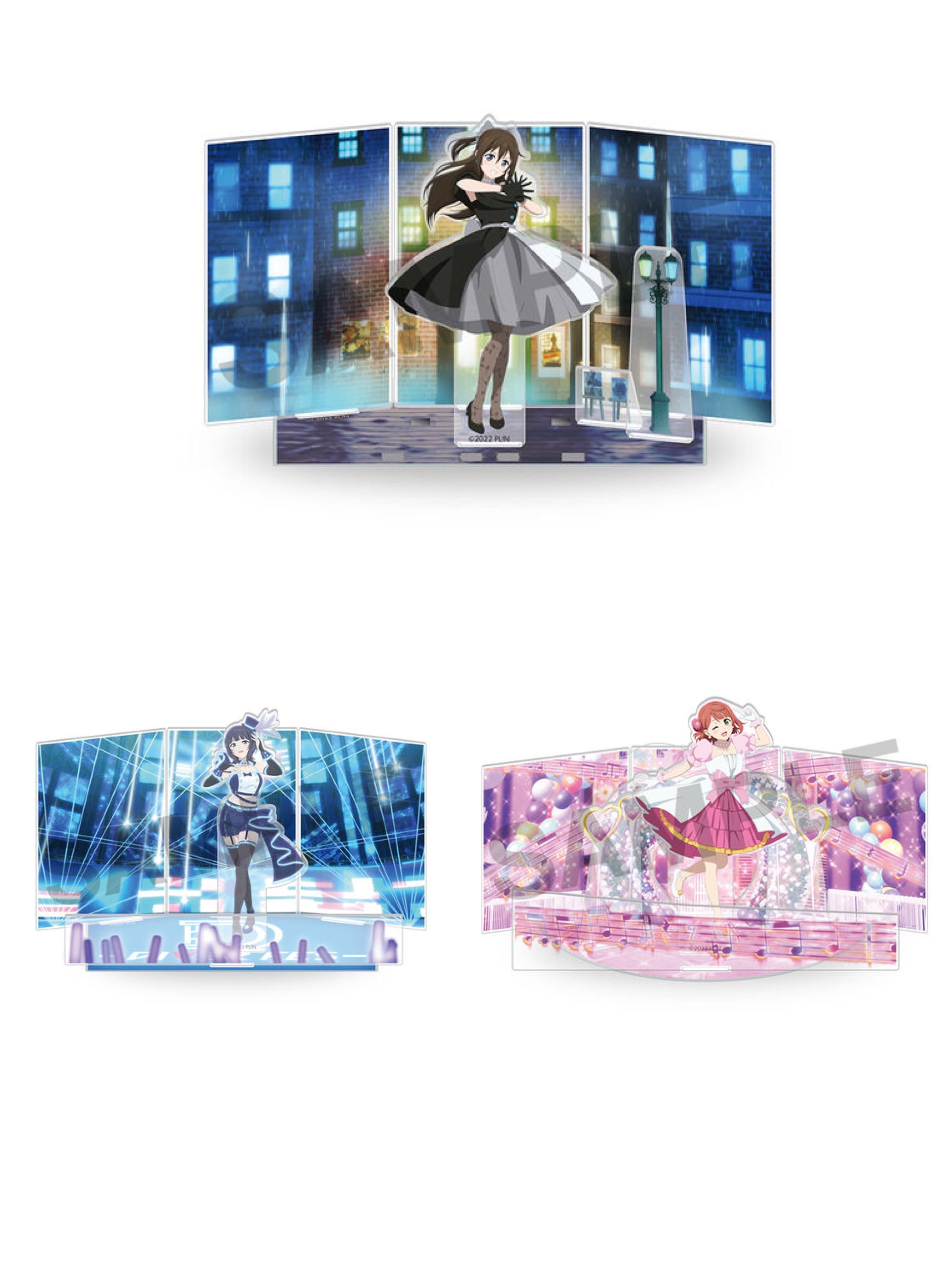 234866 Pbandai 預訂 2025/11月 ラブライブ！虹ヶ咲学園スクールアイドル同好会 虹ヶ咲学園購買部 TVアニメアクリルジオラマスタンド(全3種)