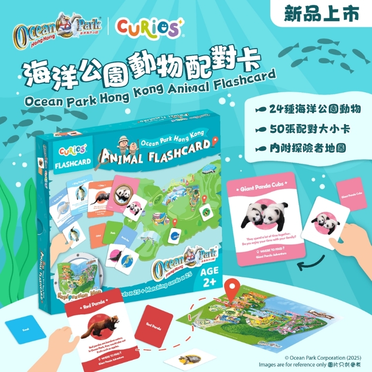 Ocean Park x Curios Animal Flashcard