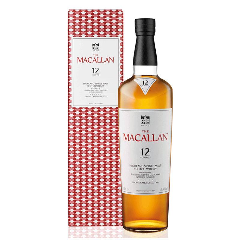 (2025 新版) 麥卡倫12年雙桶單一麥芽威士忌 700ml (禮盒裝) [5010314302863_2025]