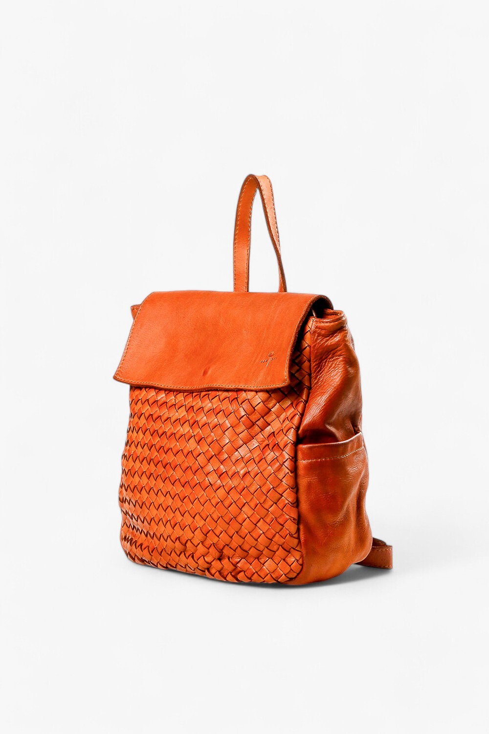 Florence 編織後背包 棕色