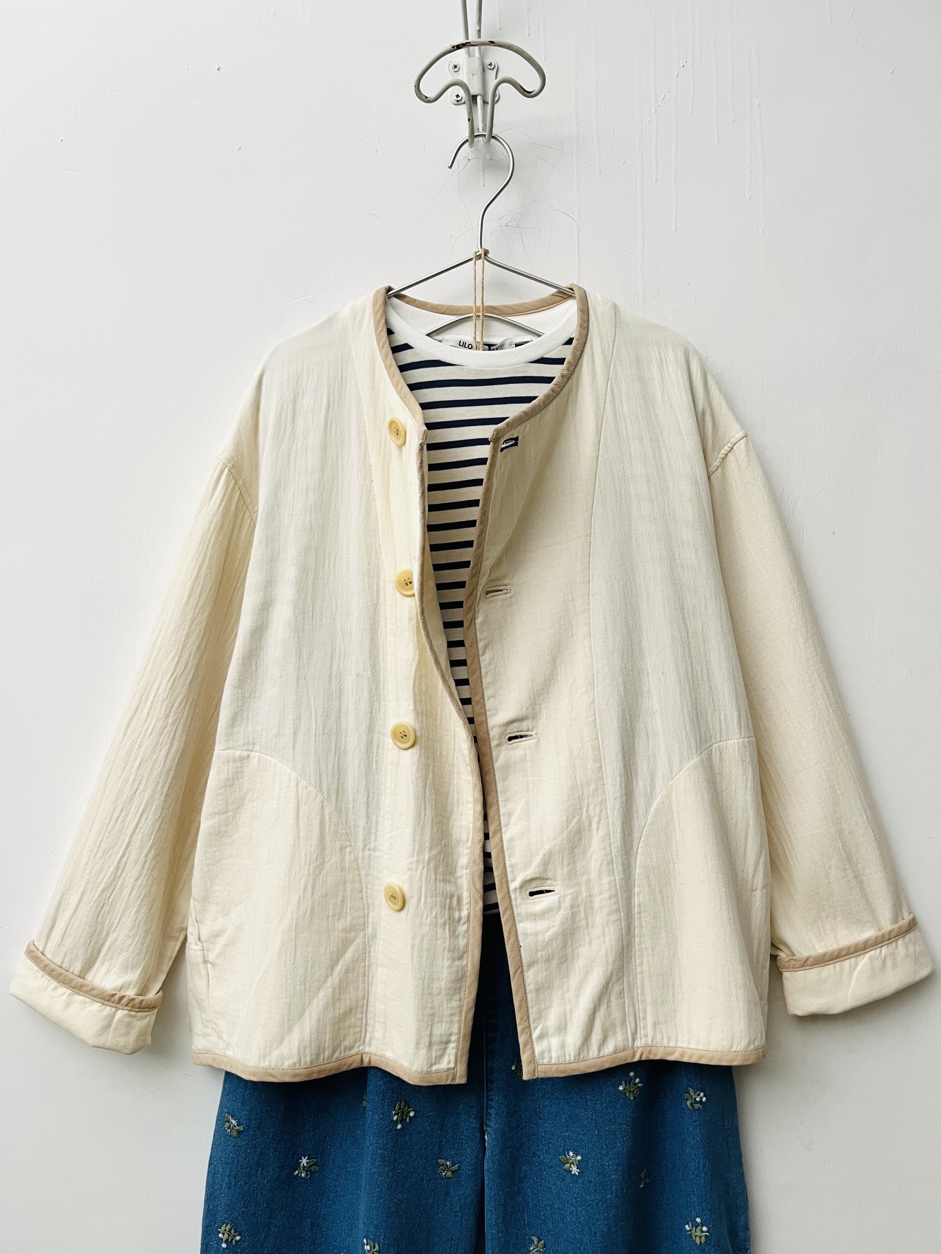 日本製  N/L米白色外套