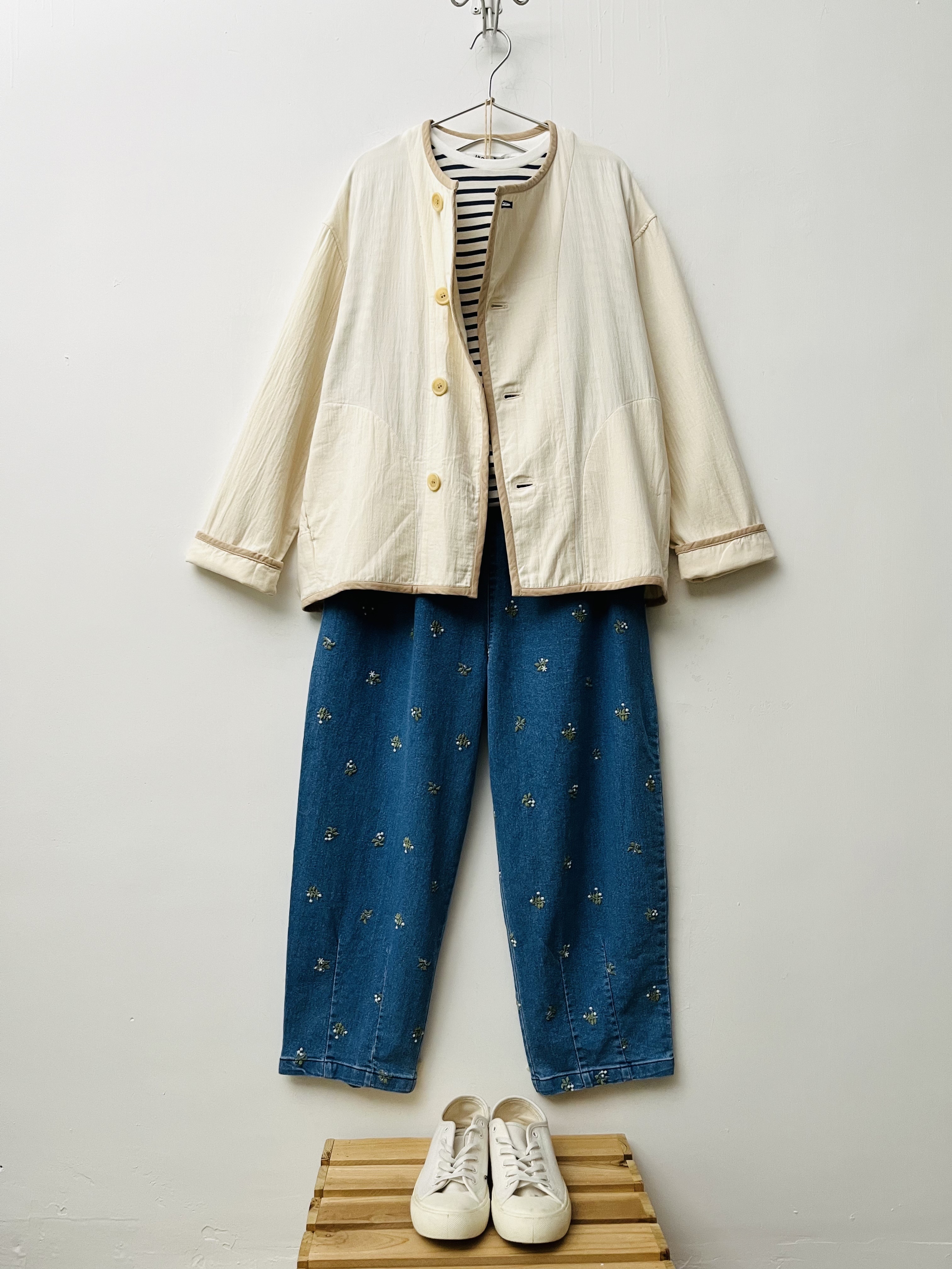 日本製  N/L米白色外套