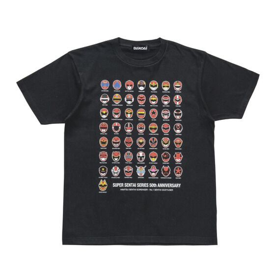 242409 Pbandai 預訂 2026/1月 スーパー戦隊50周年記念　歴代レッド　Tシャツ（こども用）童裝