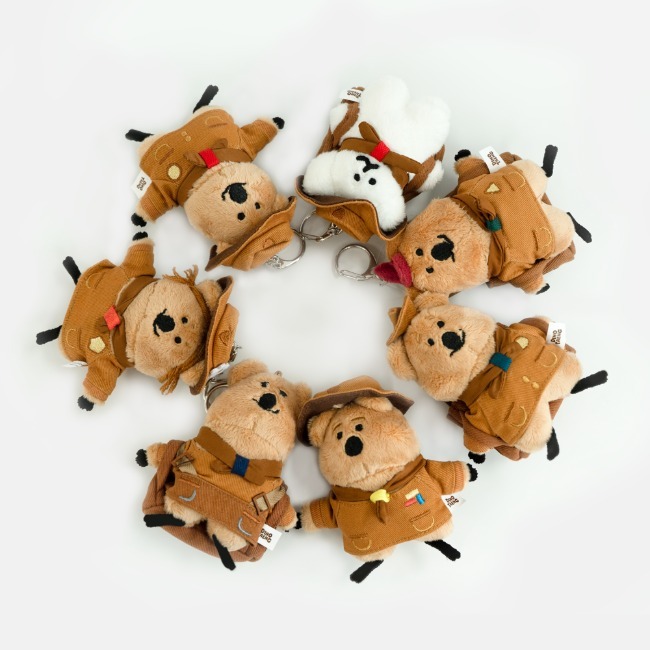 【Dinotaeng】Quokscout Flatfur Keyring (鑰匙圈) - 7款