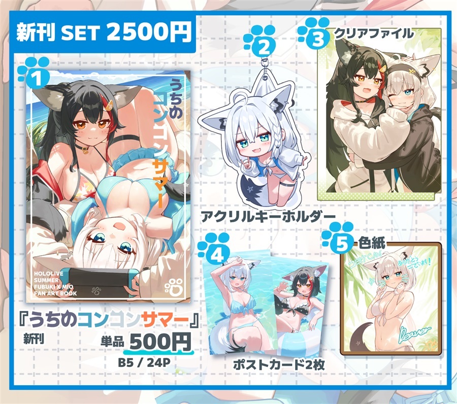 C106「同人代購」「Melonbooks代購」コンバンアニマルズ - うちのコンコンサマー新刊セット