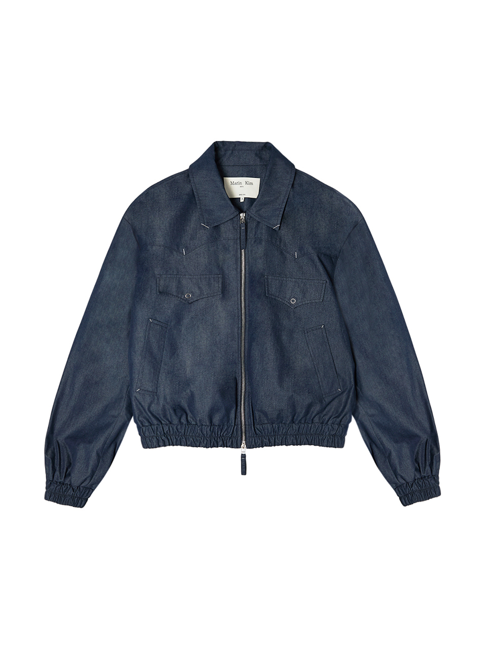 西部元素類丹寧外套 海軍藍