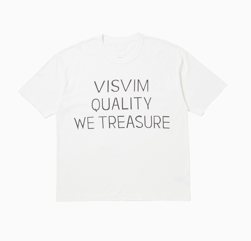 LAST PCS: VISVIM JUMBO TEE S/S TREASURE DMGD - WHITE PRE ORDER ITEM (預訂中)