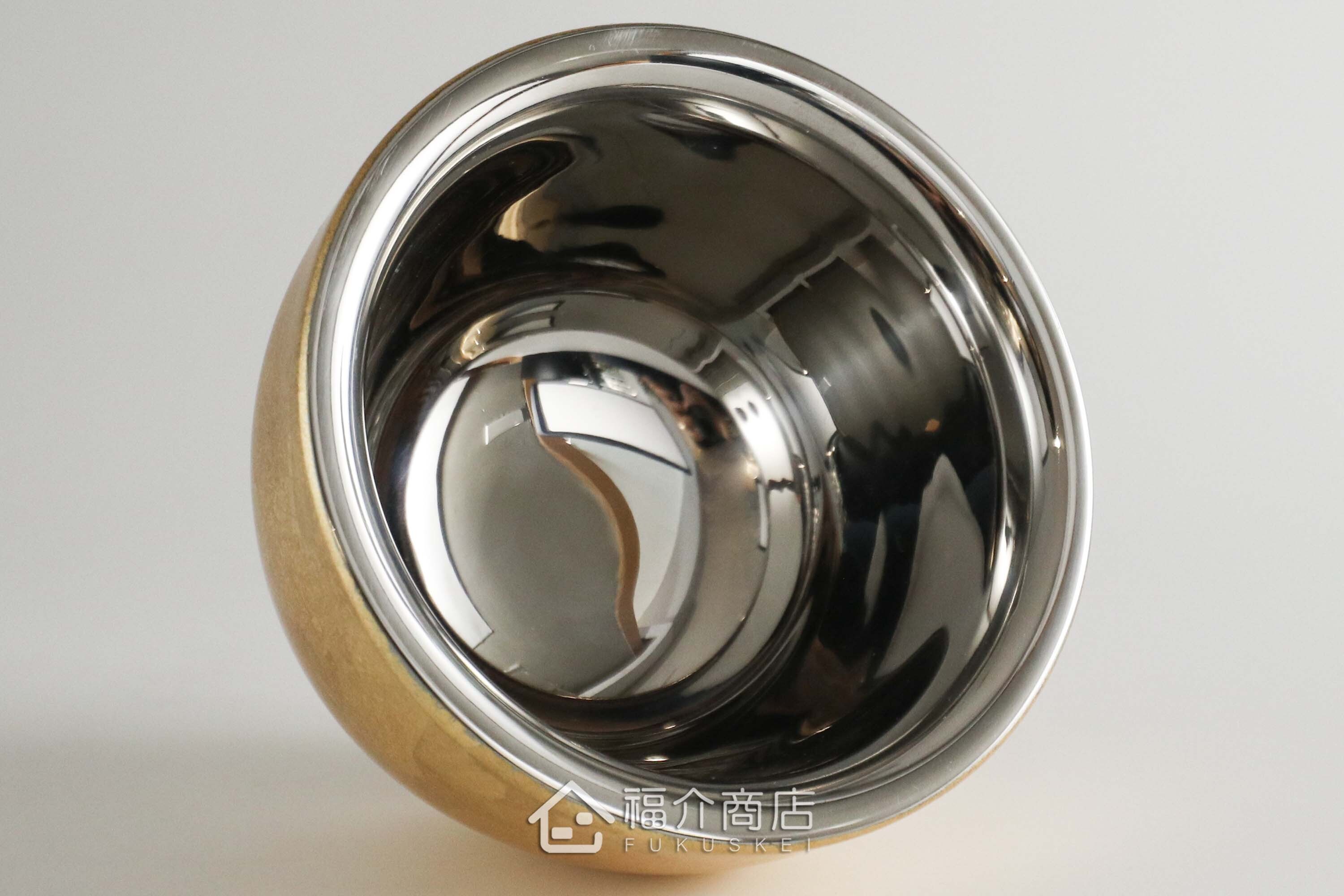 用於盛裝茶或飲料用的金箔造型不鏽鋼材質雙層多用杯