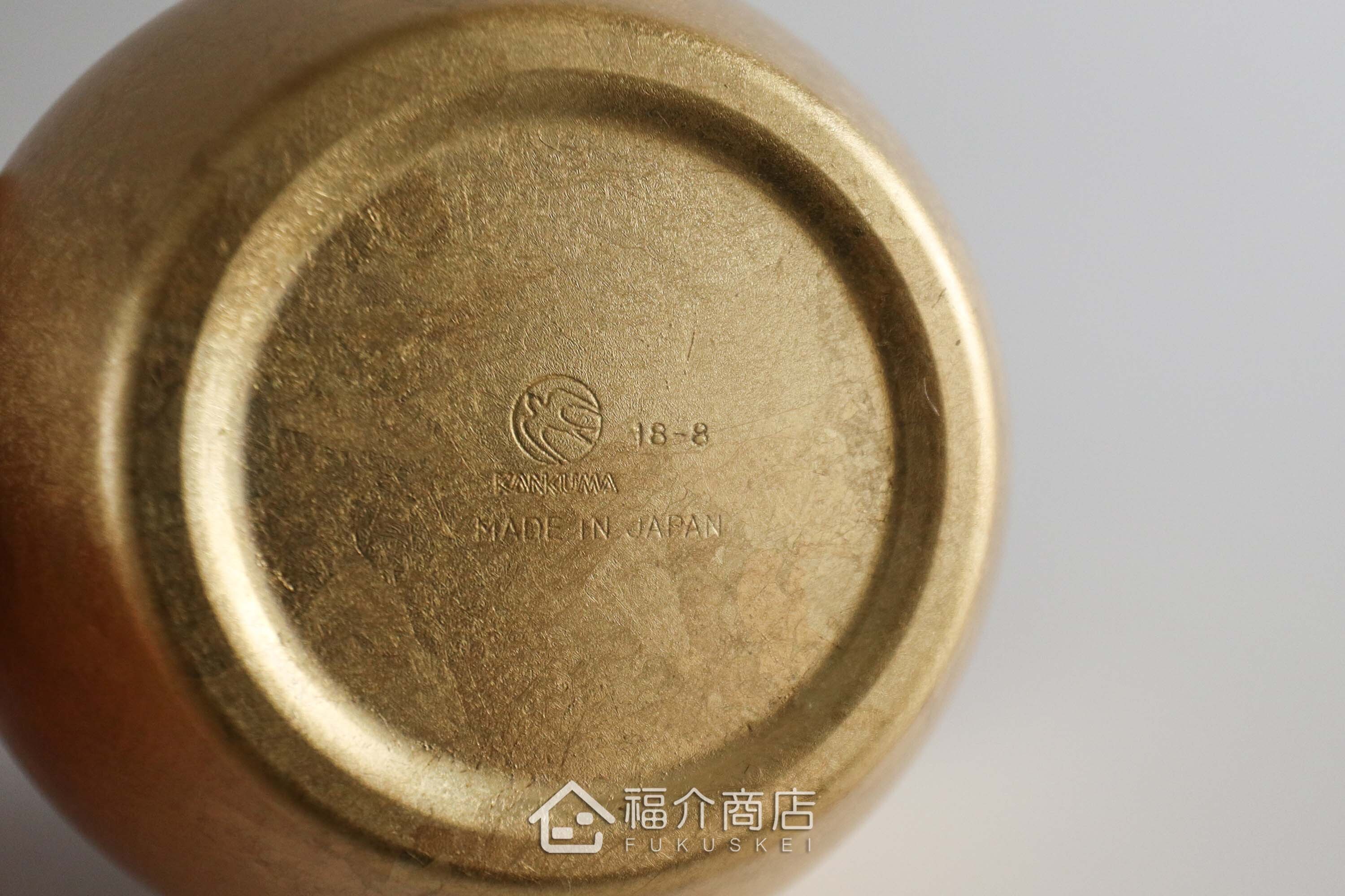 用於盛裝茶或飲料用的金箔造型不鏽鋼材質雙層多用杯