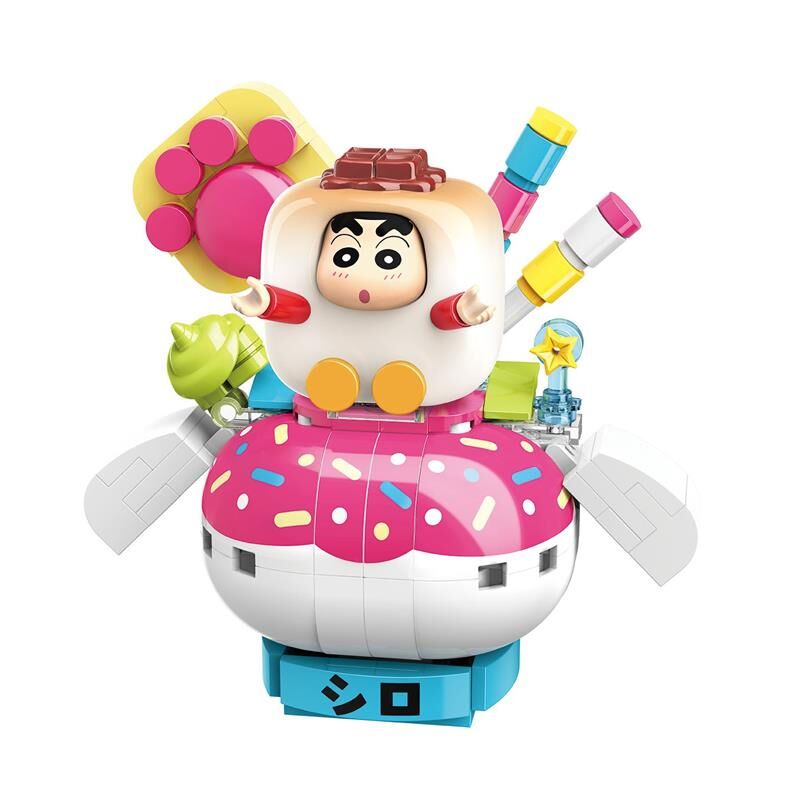 Keepplay積木 蠟筆小新 零食系列 小白棉花糖