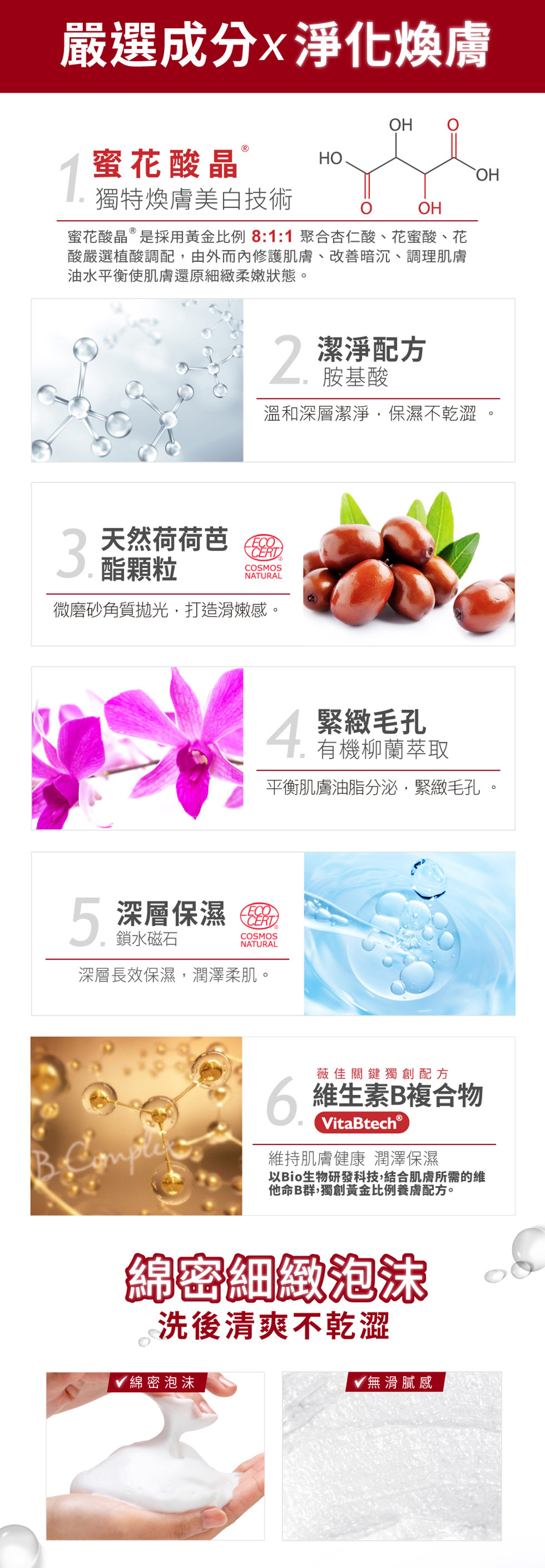 Swissvita薇佳 蜜花酸晶拋光洗顏霜100ml