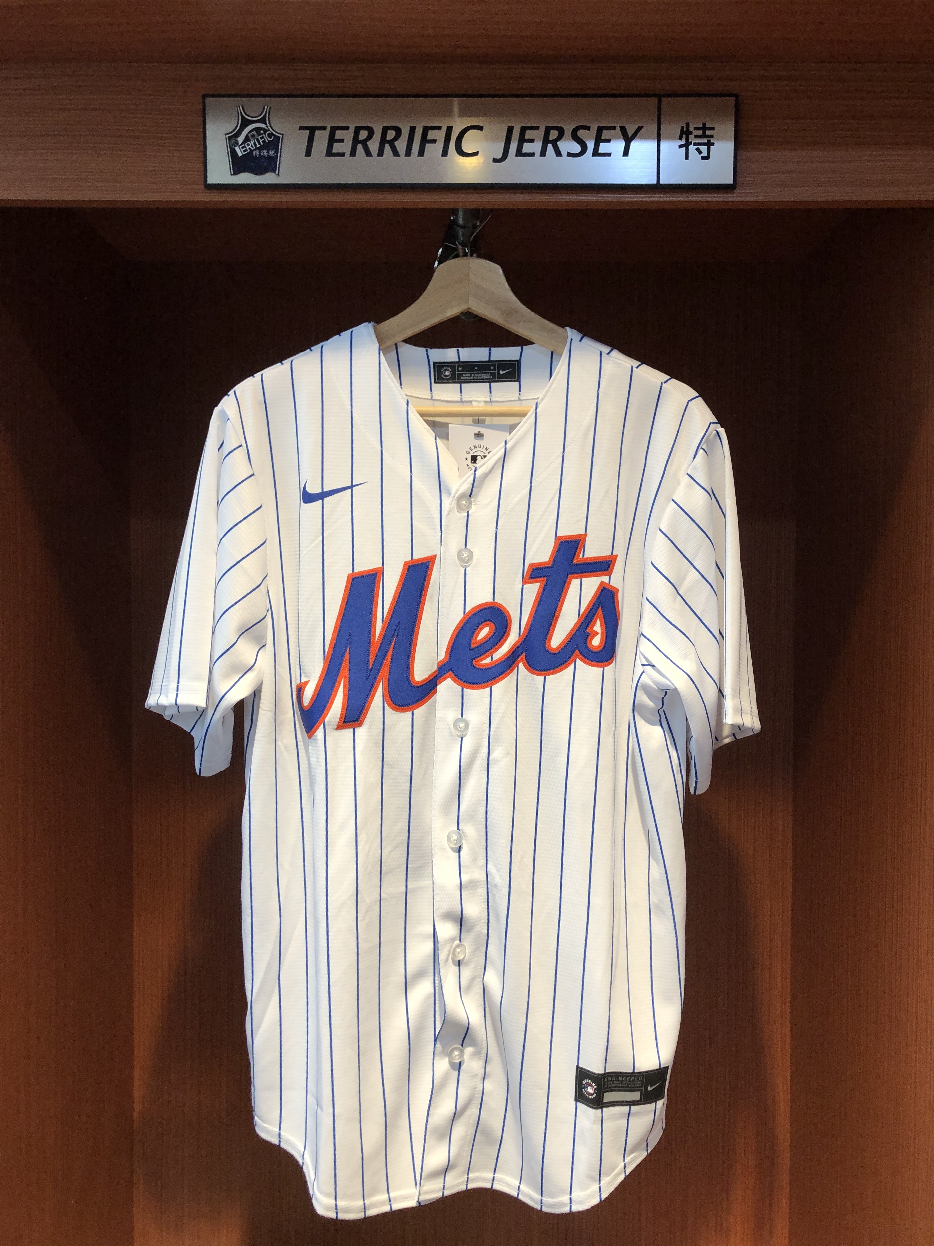 MLB球衣 Francisco Lindor 大都會白條紋 Nike Replica Player Name Jersey 球迷版 熱轉印 全新