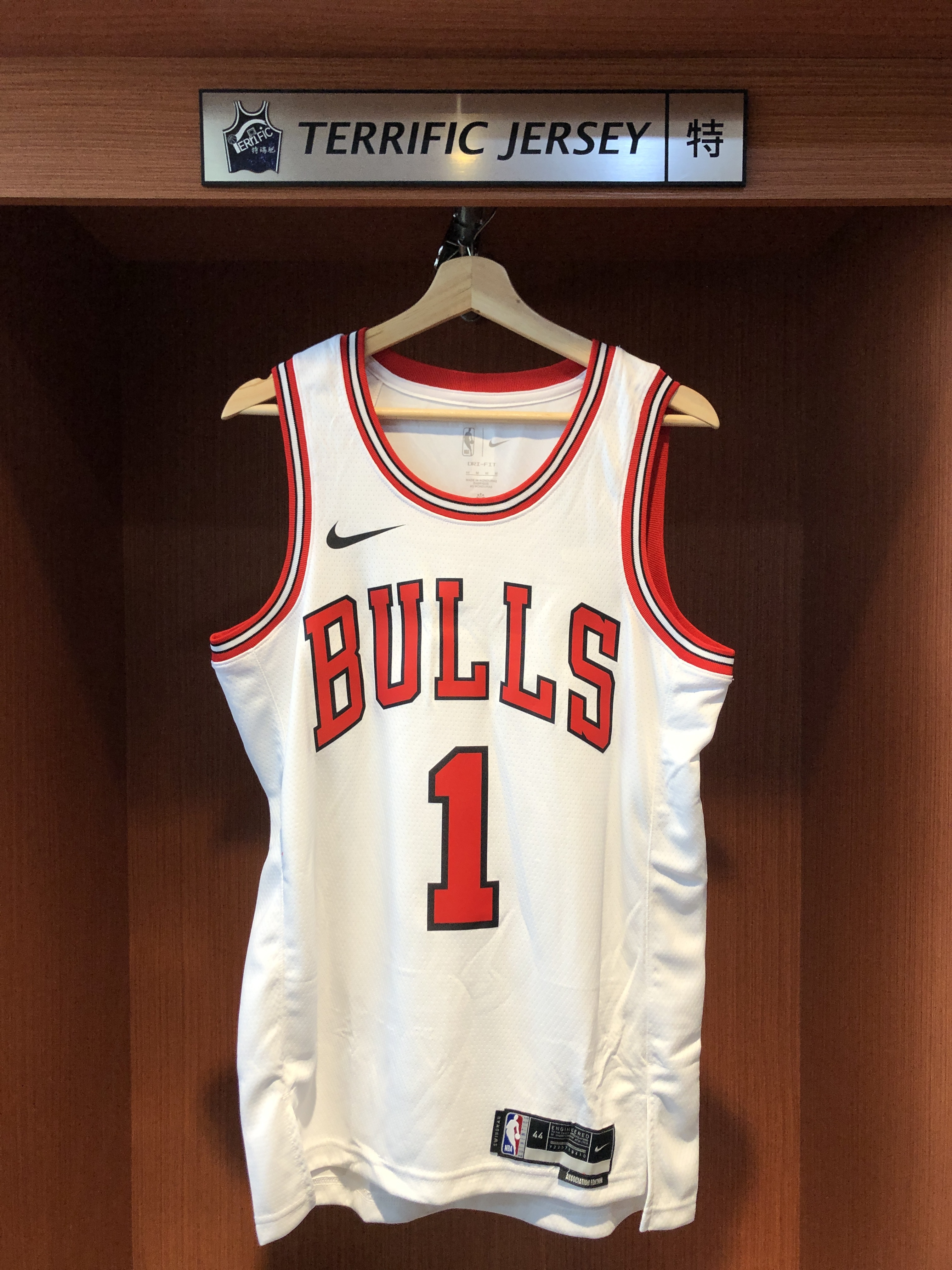 NBA球衣 Derrick Rose 芝加哥公牛白 Association Nike Swingman 球迷版 熱轉印 全新