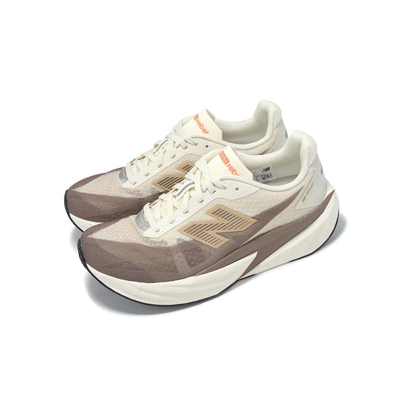 New Balance FuelCell Rebel V5 D 慢跑鞋 米白棕 女鞋 WFCXLJ5 [國內代購]