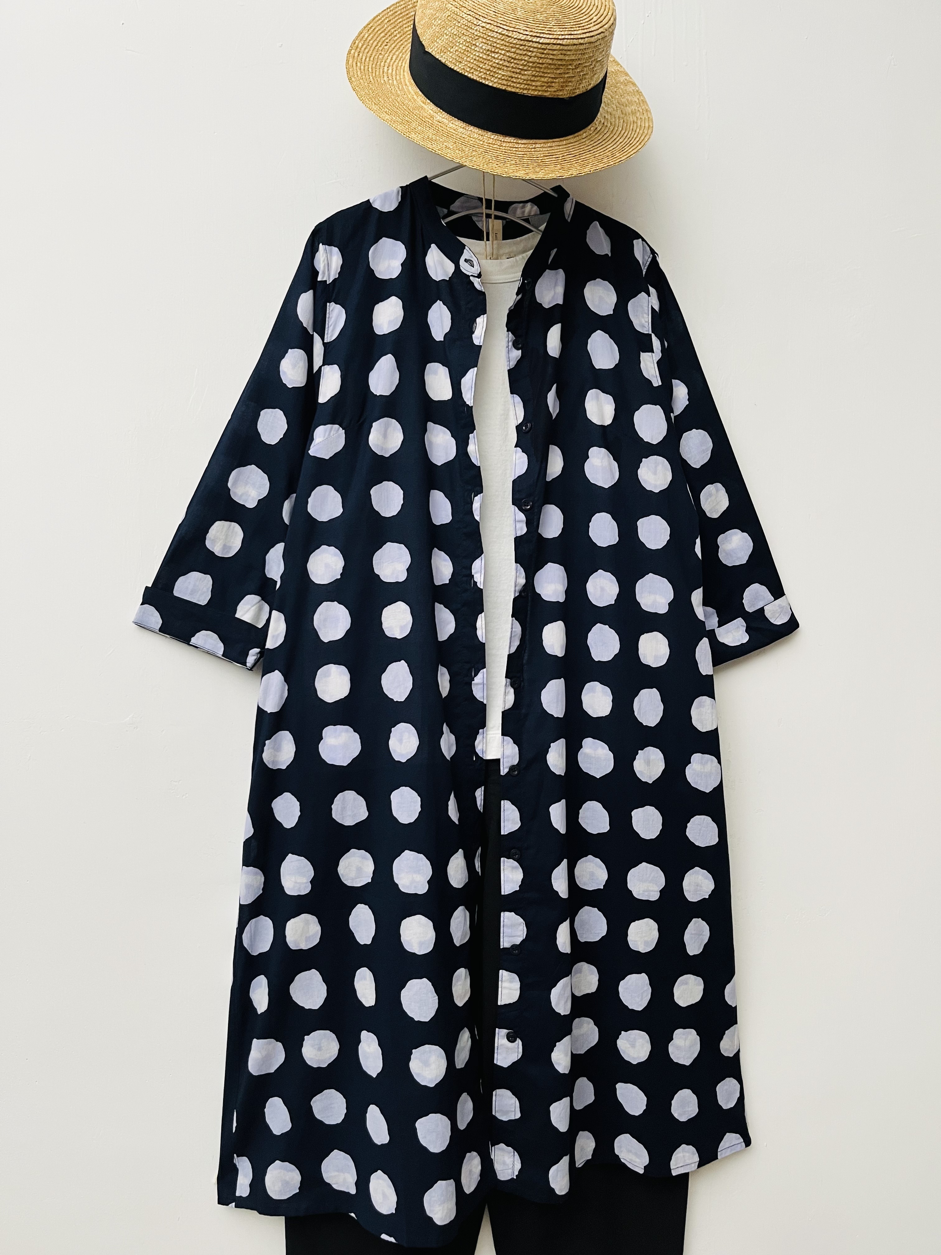 Kotikoti藍色水彩波波ops