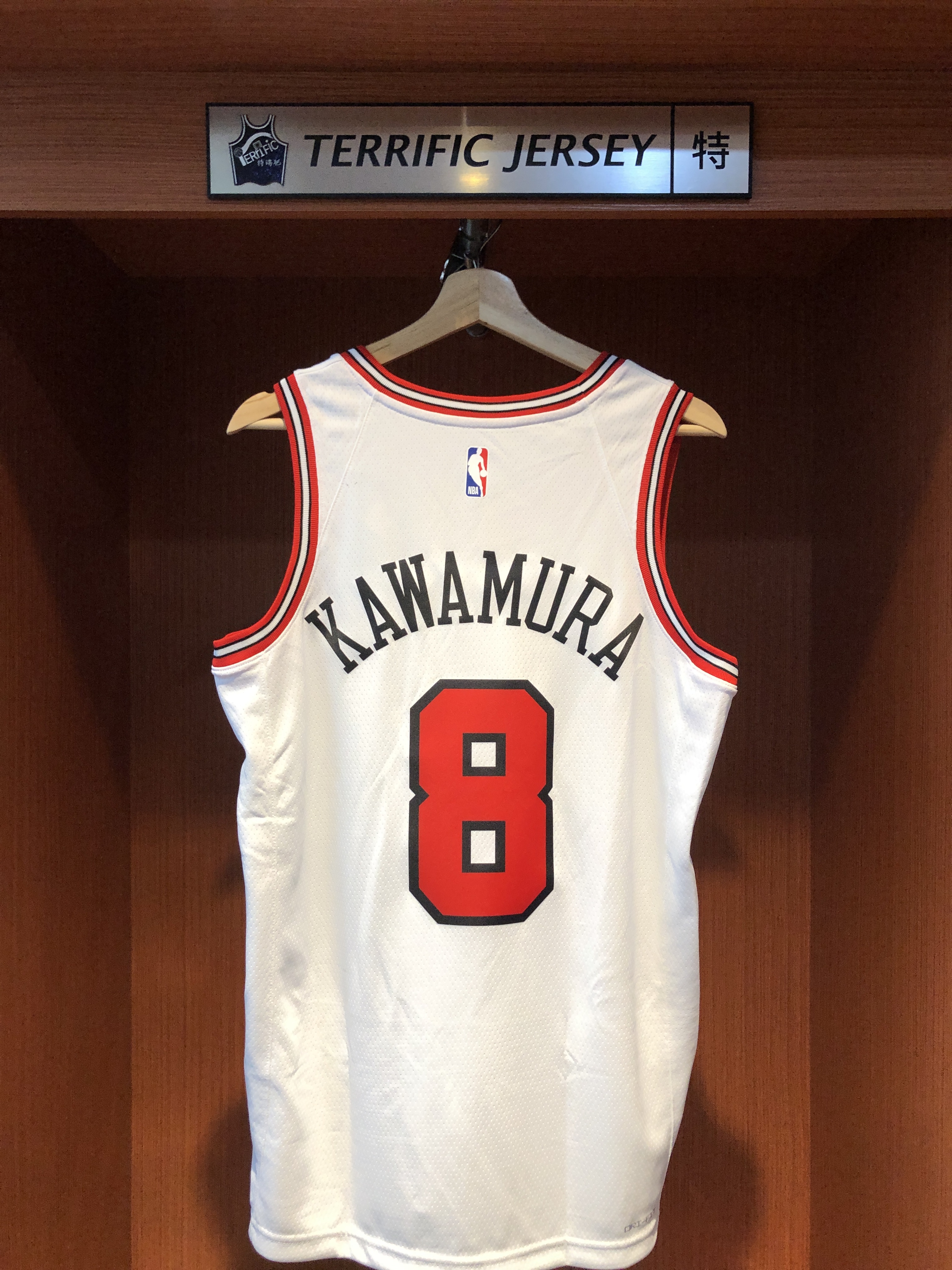 NBA球衣 Yuki Kawamura 芝加哥公牛白 河村勇輝 Association Nike Swingman 球迷版 熱轉印 全新