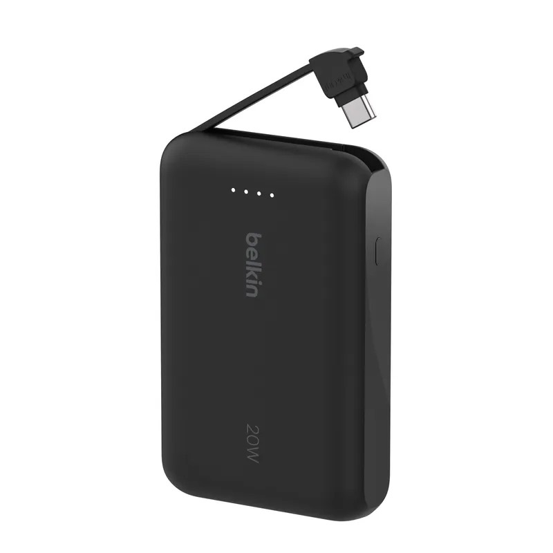 Belkin BoostCharge 便攜式行動電源 (10K / 內置USB-C充電線)