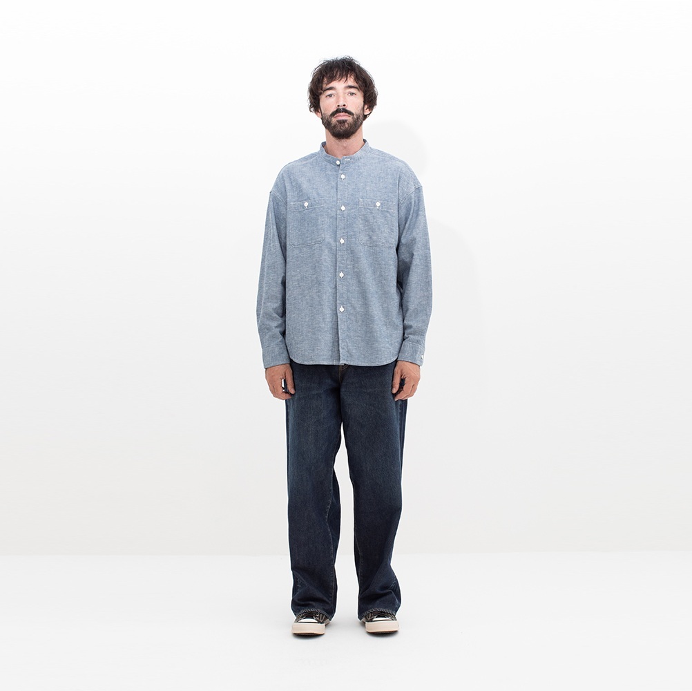8/19 RELEASE: VISVIM 2025 A/W INGALL CHAMBRAY L/S - PRE ORDER ITEM (預訂中)