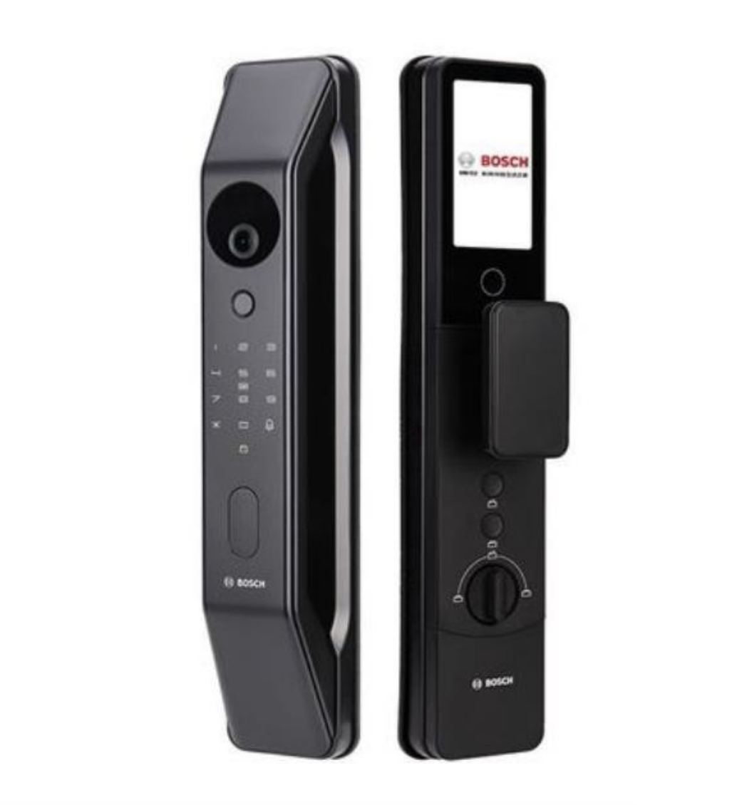 Bosch FU6+ 電子門鎖 連基本安裝 (納米黑,紅古桐)