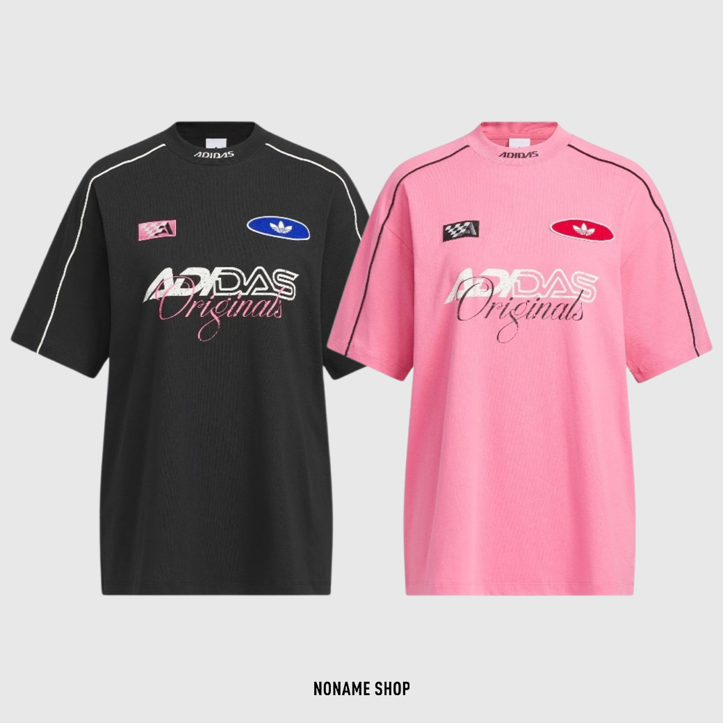 ADIDAS ORIGINALS MOTO GFX SS25 賽車風 微高領 寬鬆 短袖 兩色 (女款)