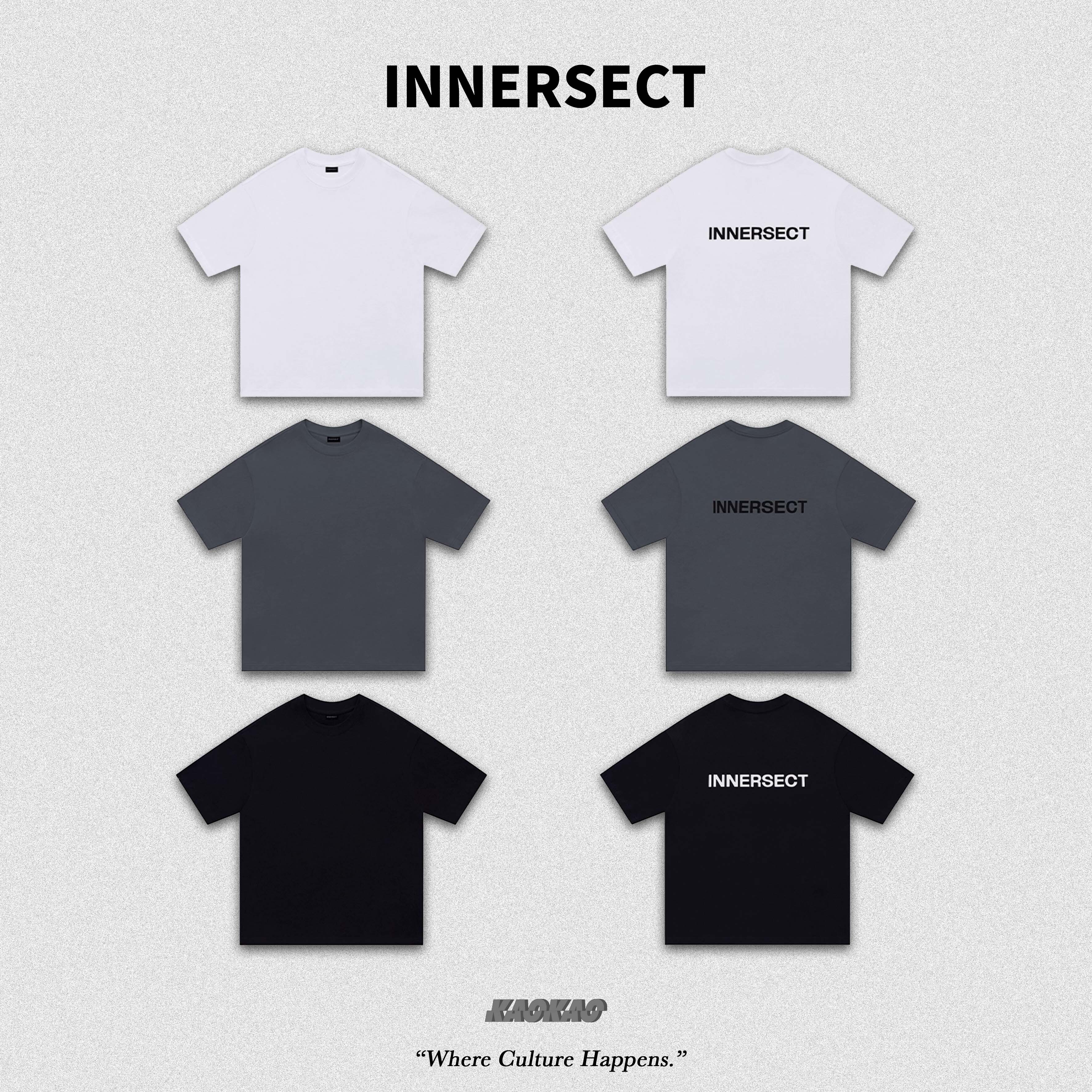 INNERSECT 簡約 前空後INNERSECT 短T 【INN23SSTTE01】