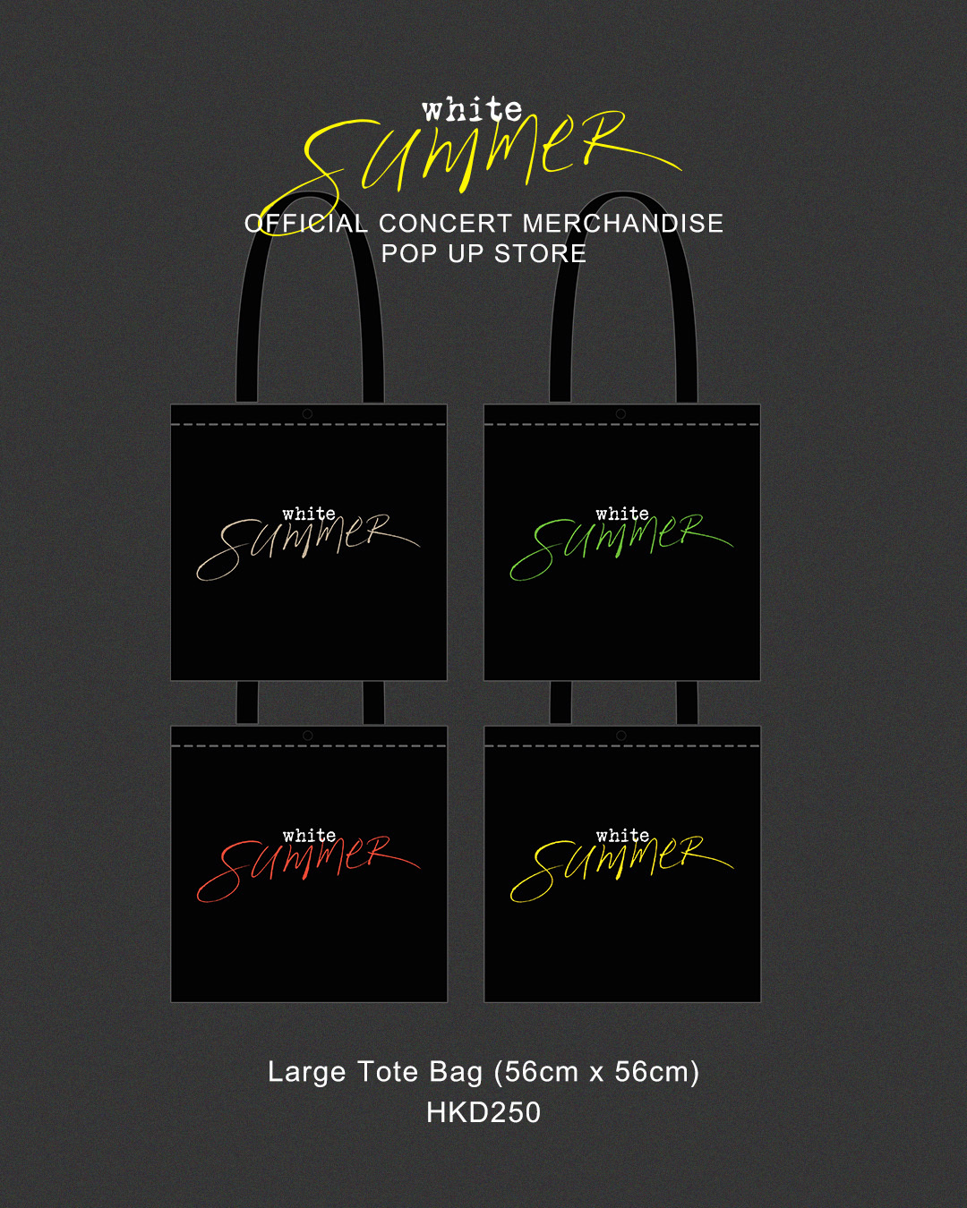White Summer - Large Tote Bag