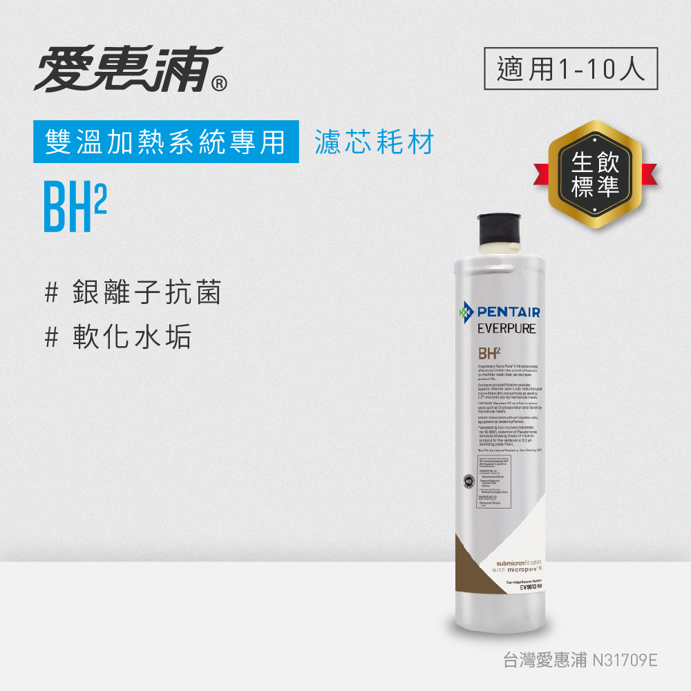 EVERPURE 愛惠浦 雙溫加熱系統專用 濾芯耗材 DIY更換/需安裝另計 (BH2)