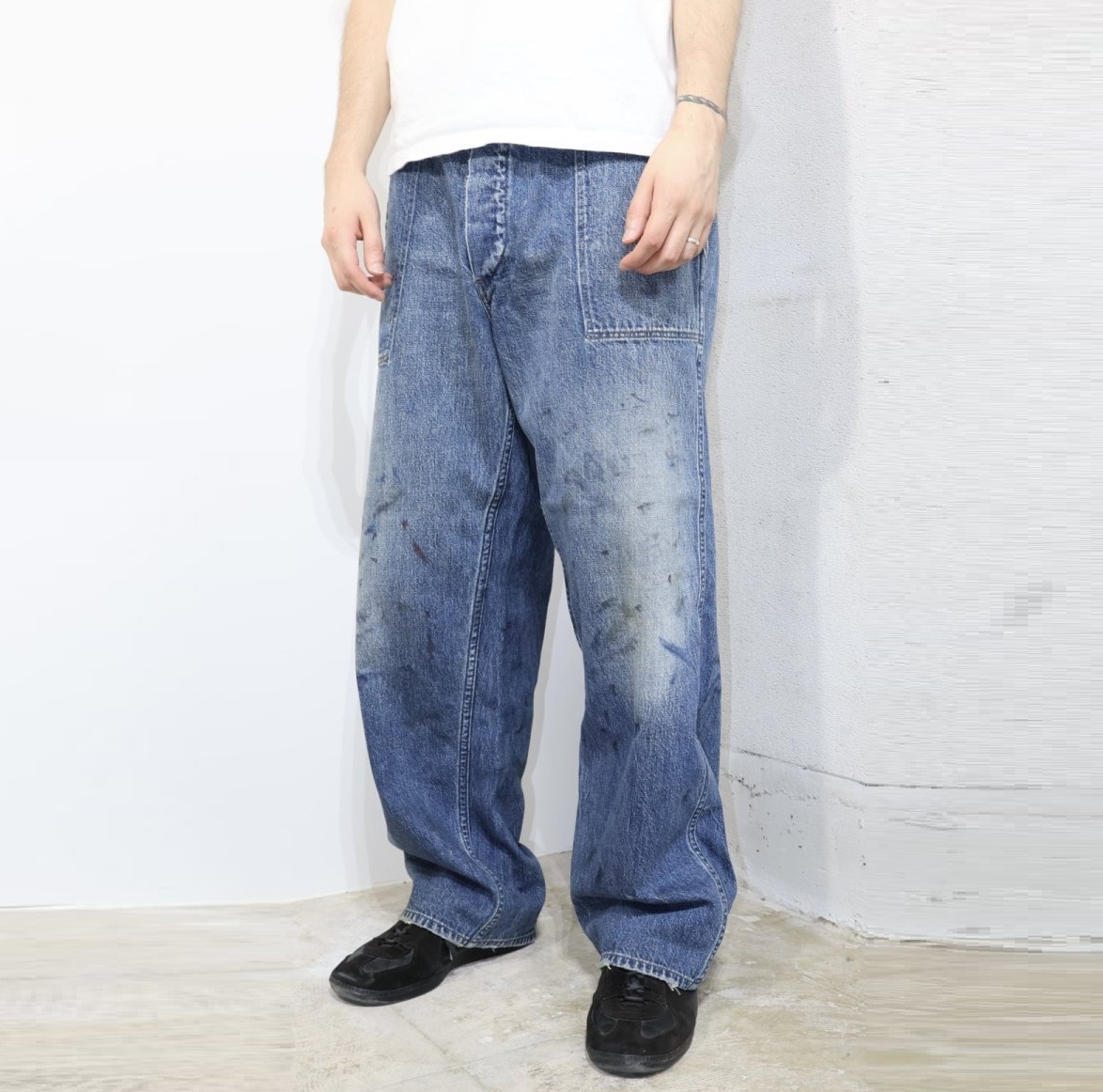 BOWWOW US DUNGAREE WORKING M-44 DENIM TROUSERS *SPOT LIMITED - PRE ORDER ITEM (預訂中)