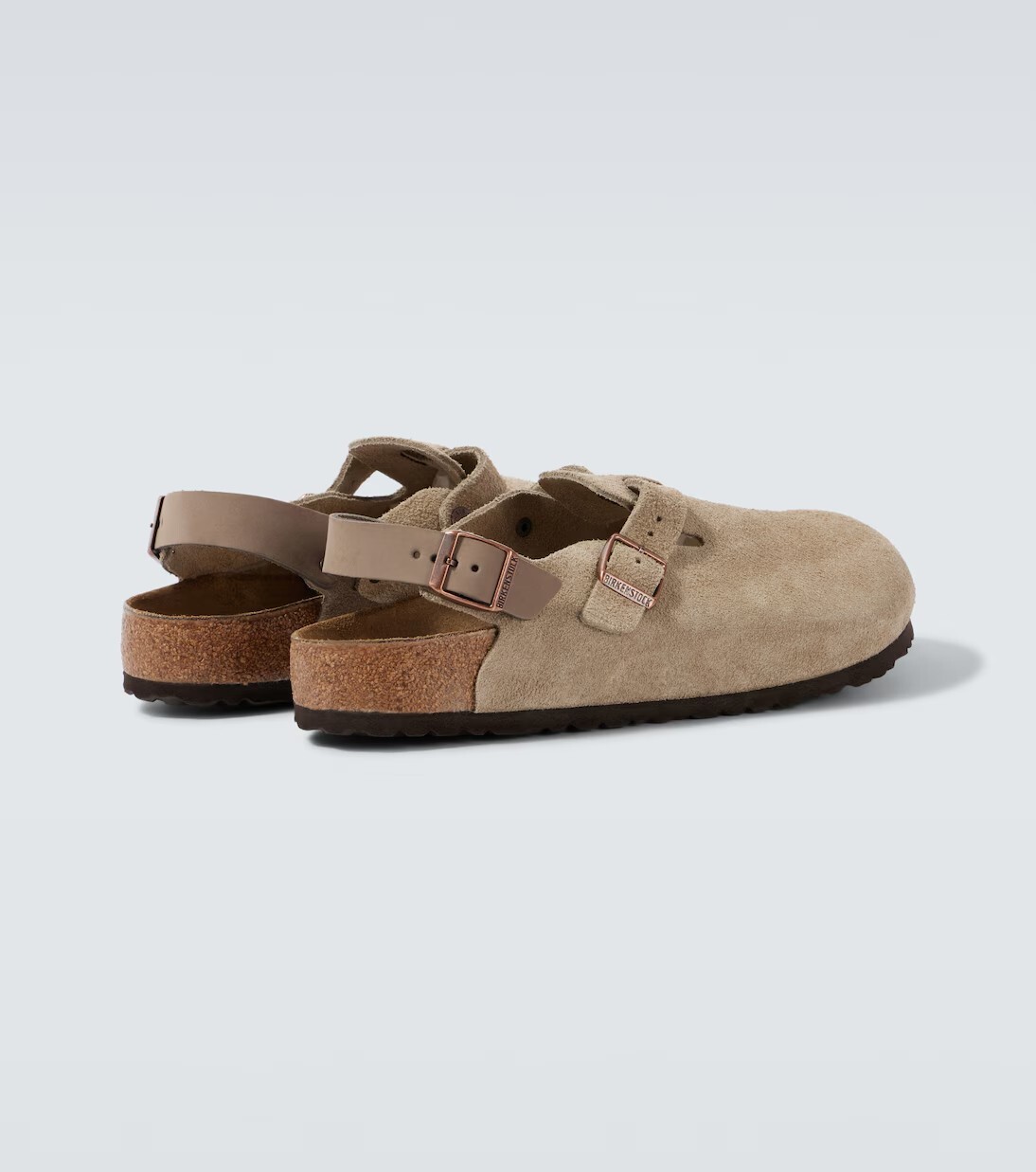 "現貨" Birkenstock Tokio leather clogs "Taupe"