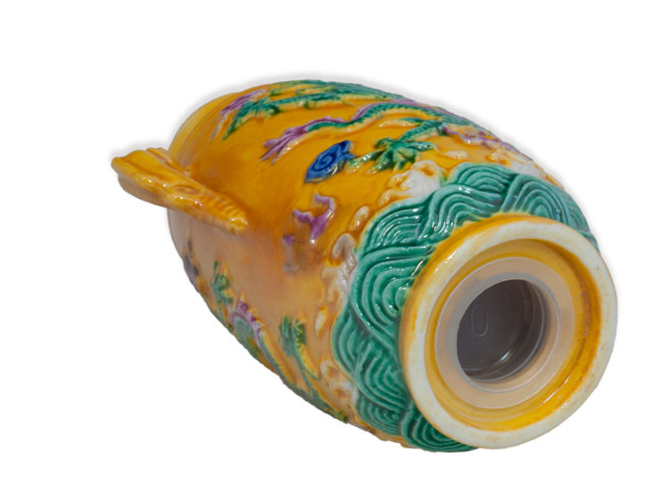 鹿港窯禮品館｜素三彩兩用罐 胡椒罐牙籤罐創意設計收納首選