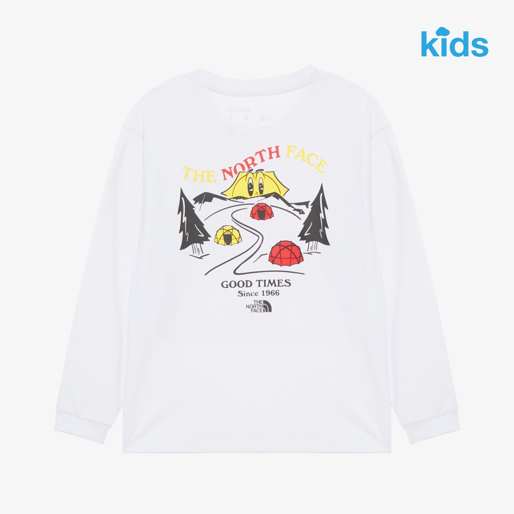 【OWN】The North Face 薄長袖 秋季 休閒 長袖 上衣 兒童 小孩 白色 黑色 粉色