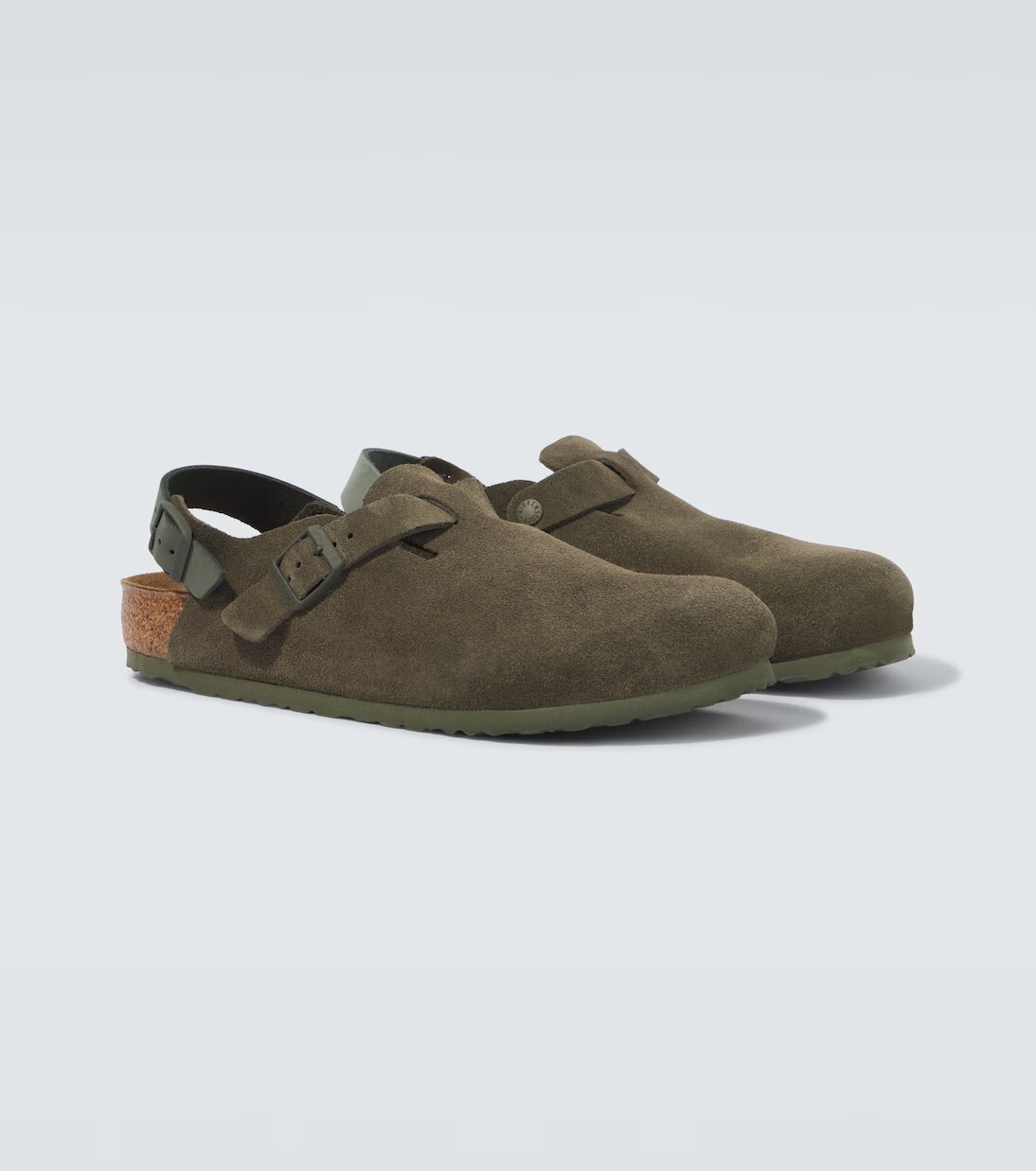 "現貨" Birkenstock Tokio Leve suede clogs "Thyme"