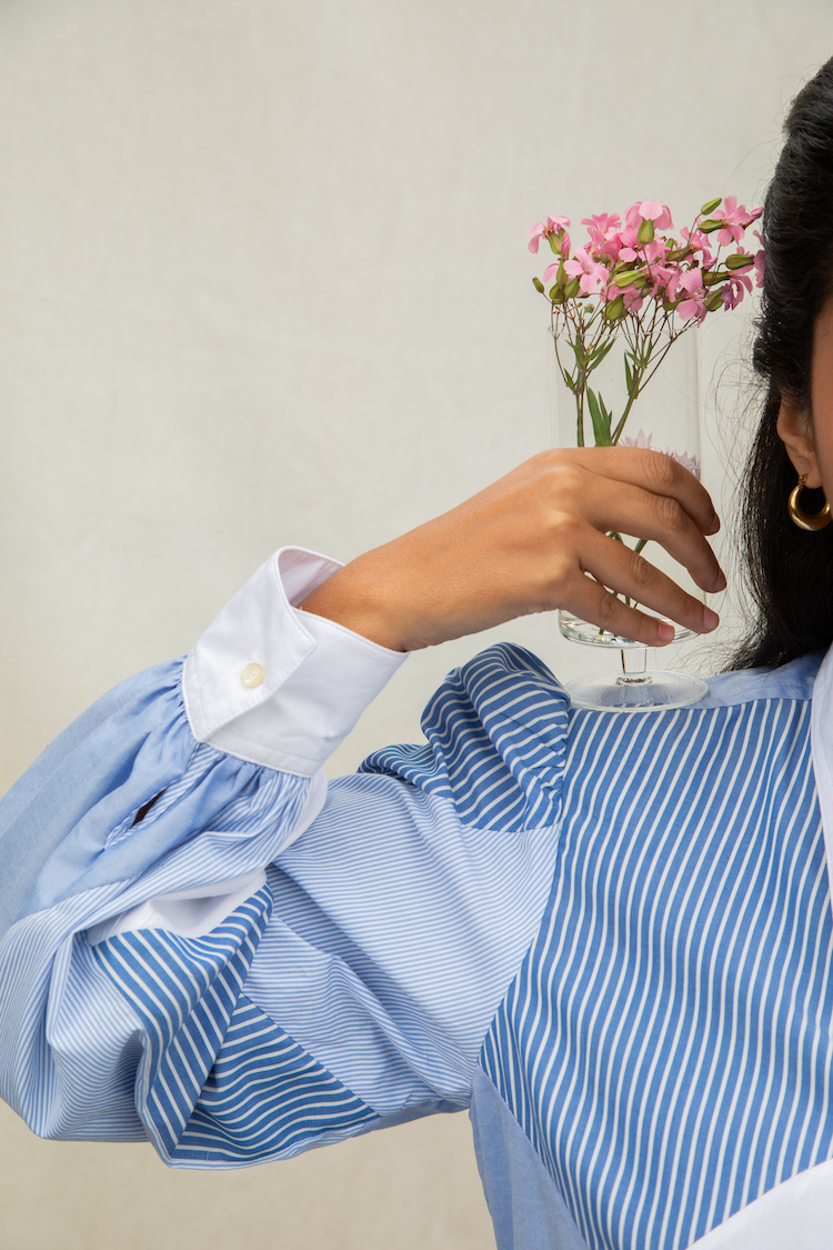 Flore Geometric Patchwork Shirt