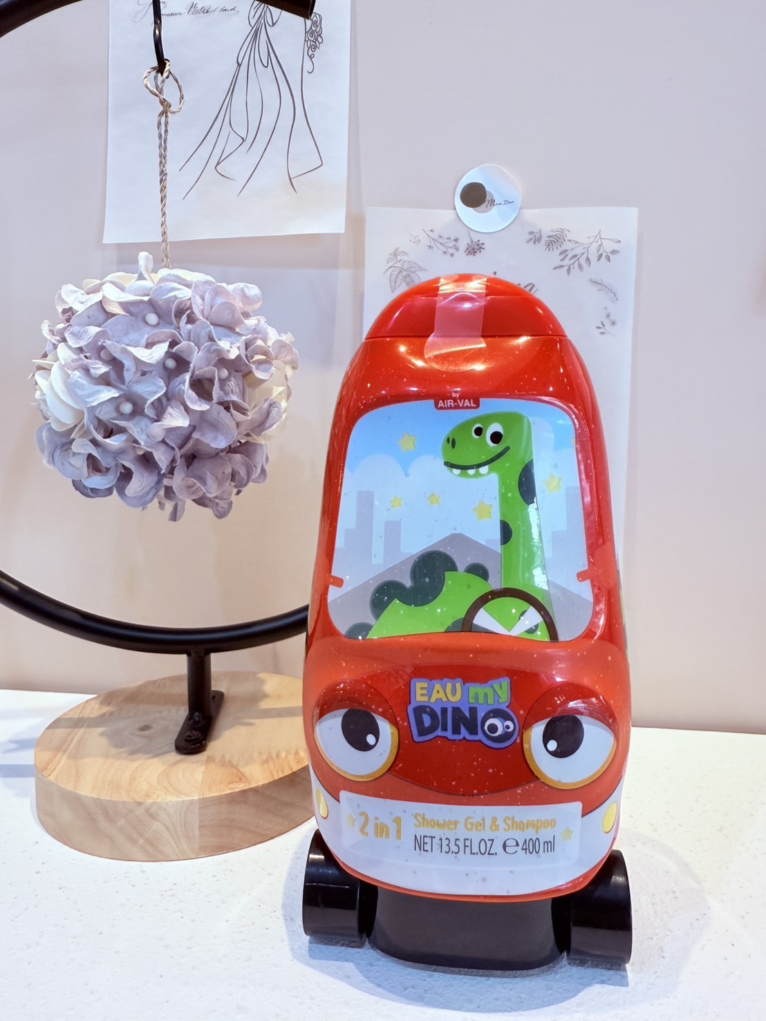 卡通造型萌Q收藏版 2合1沐浴洗髮精 400ml