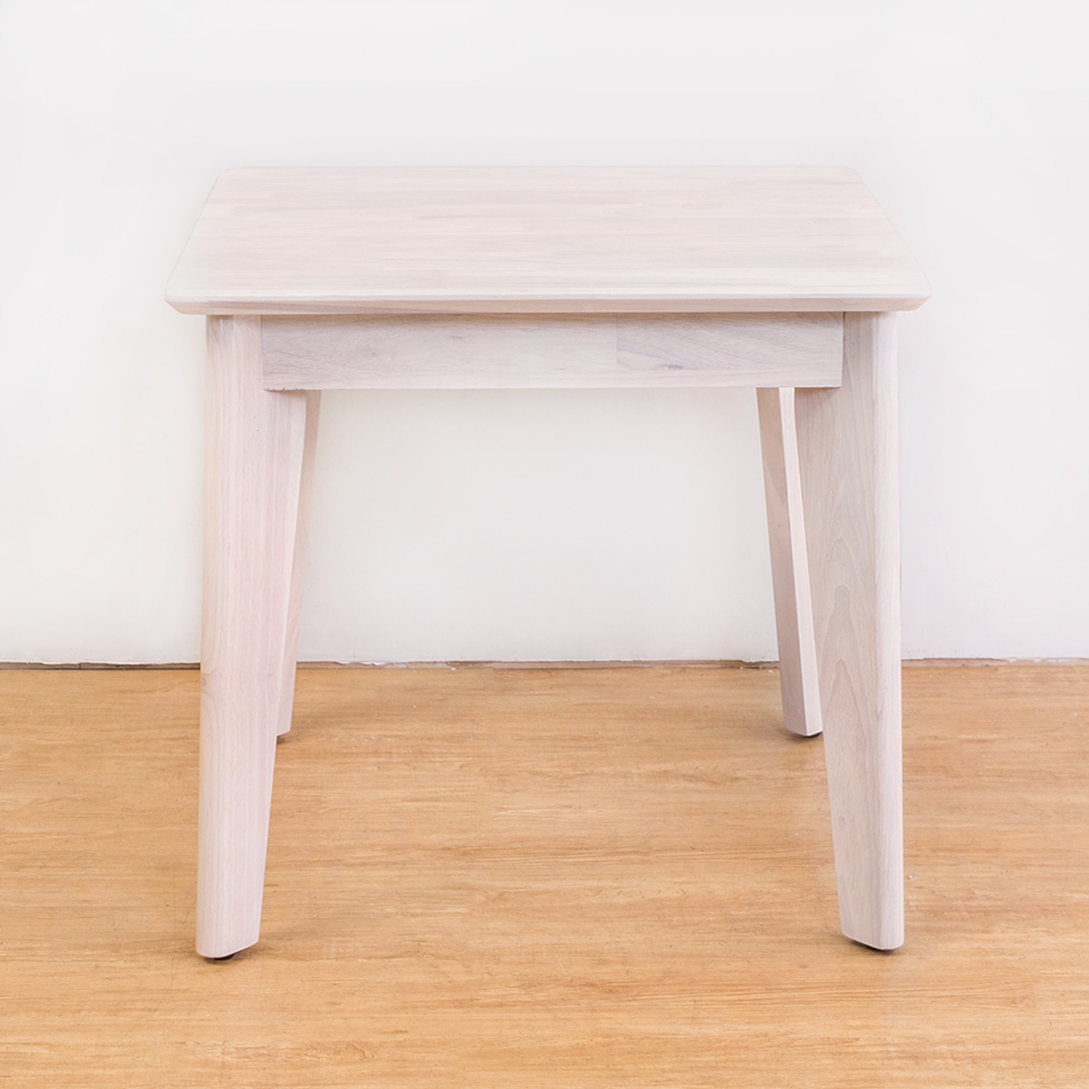 森克全實木小茶几(洗白色)