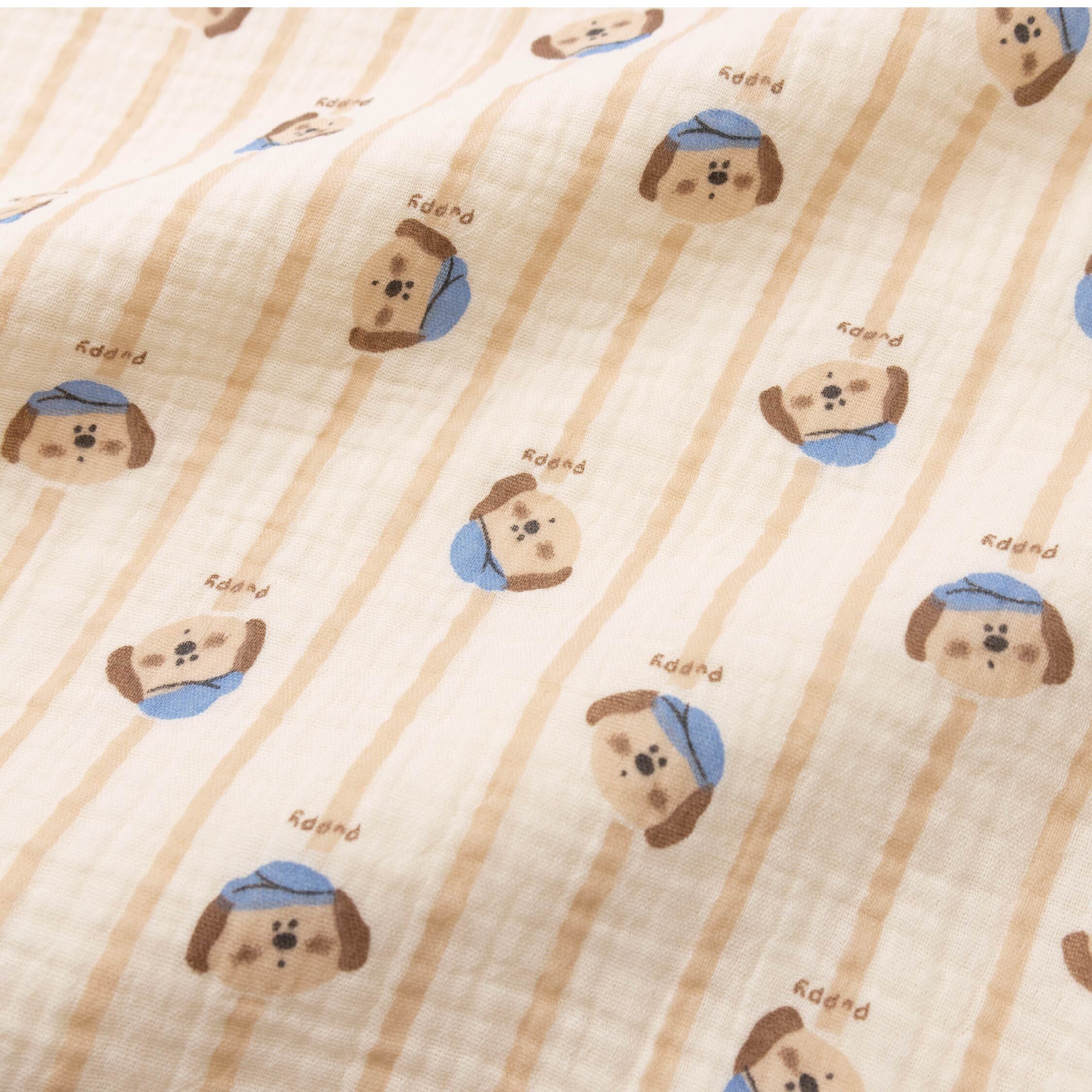 【JB0513】MIT帽子狗泡泡紗魔粒防踢被