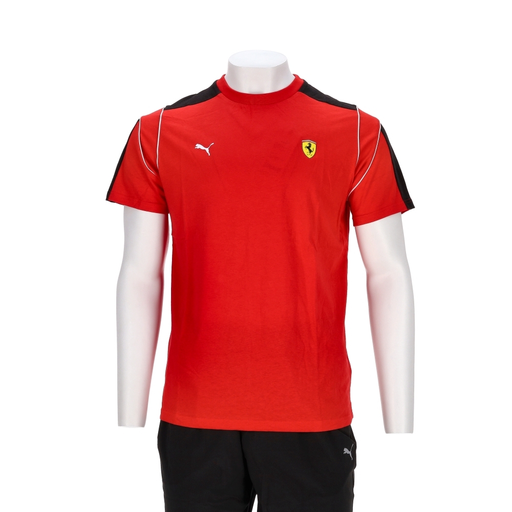 Puma 法拉利車迷系列 男款 紅色 歐規 MT7 休閒 T恤 上衣 短T 運動 短袖 63276602