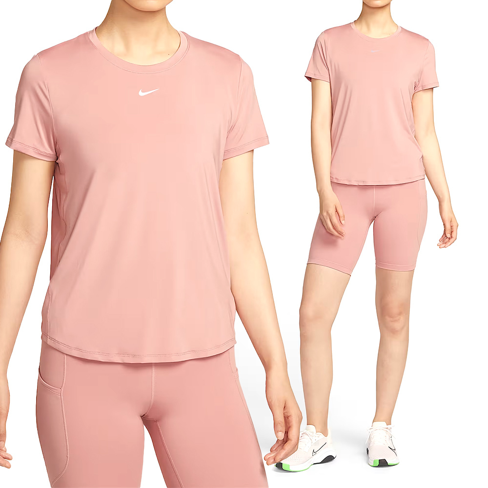 Nike As W Nk One Classic Df Ss Top 女款 粉色 運動 短袖 FN2799-685