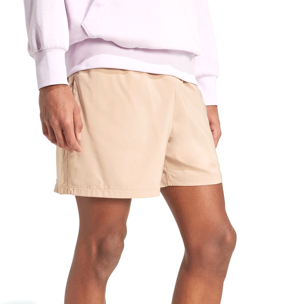 Adidas M Cargo Chelsea 男款 奶茶色 口袋 針織 抽繩 休閒 短褲 JX5656