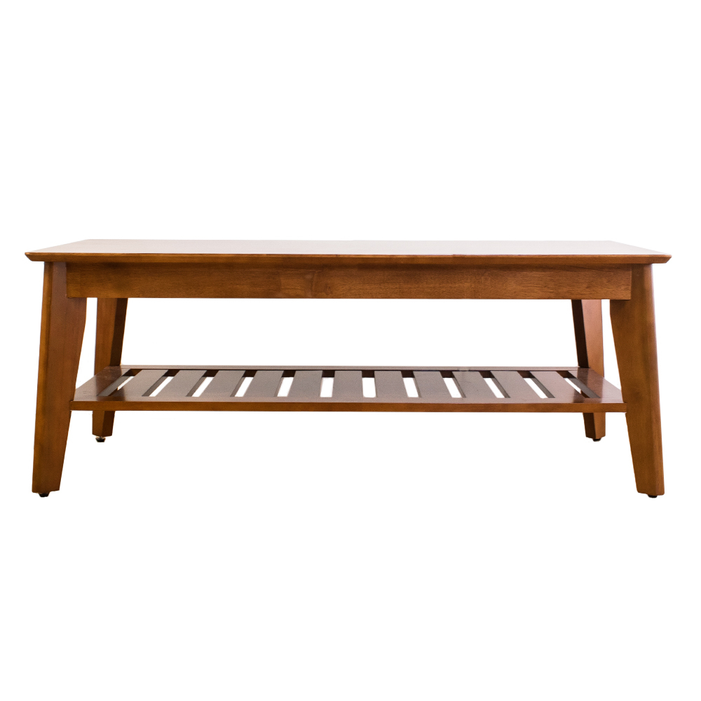 森克全實木大茶几(柚木色)